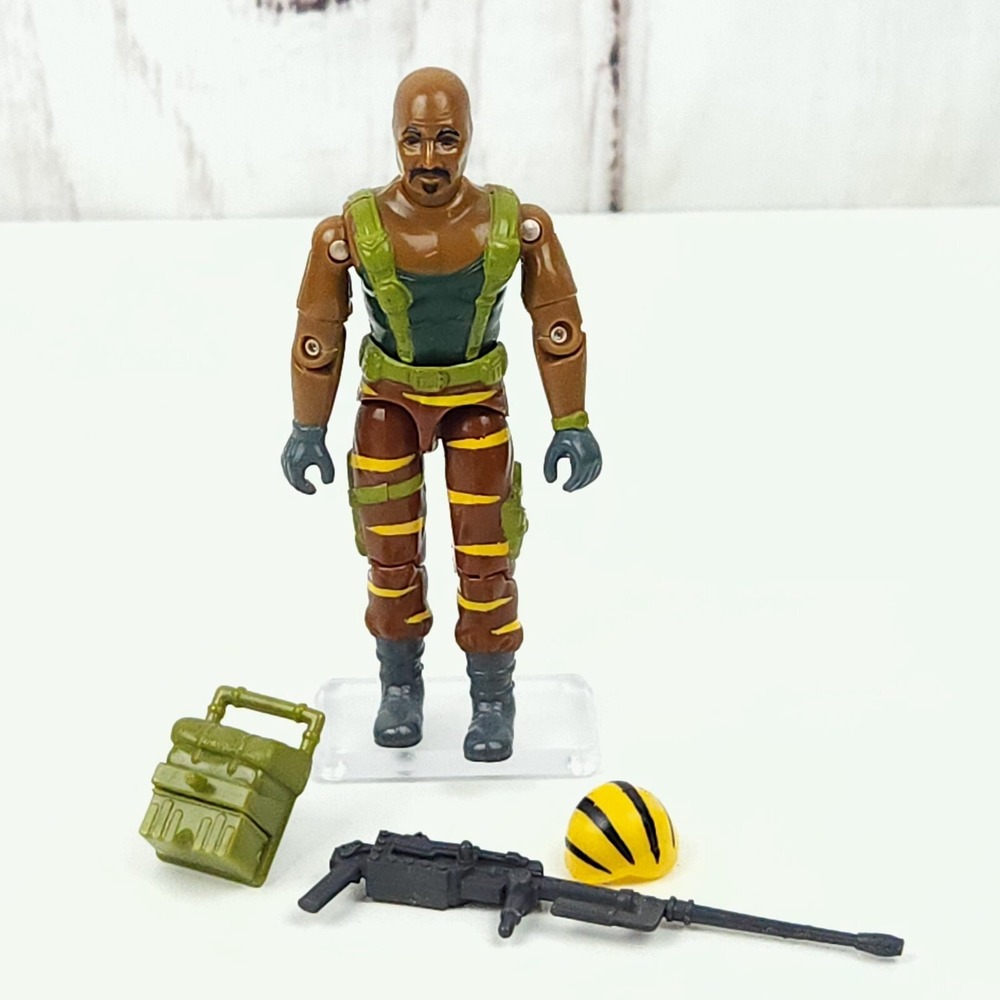 Vintage GI Joe Tiger Force Roadblock Near Complete - Action Figure 1988